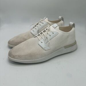 Wolf & Shepherd White Swiftknit Plain Toe Derby Shoes Mens Size 11